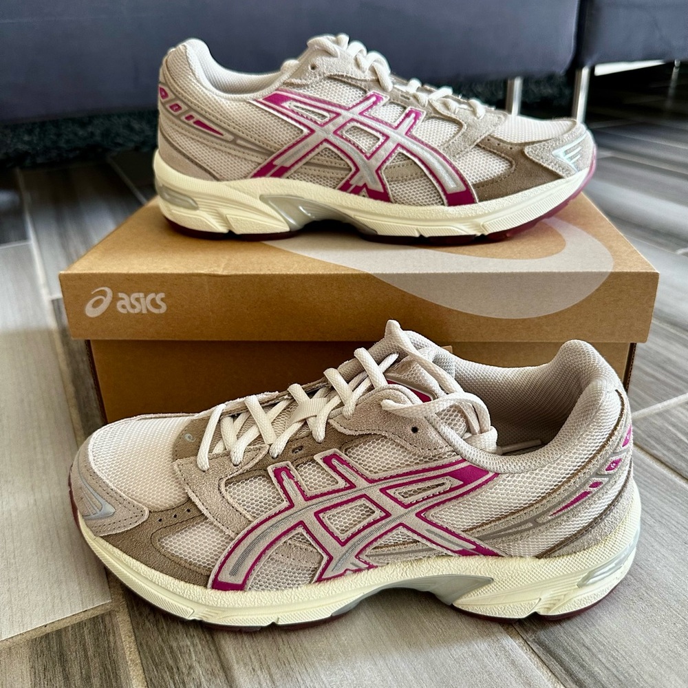 Women's ASICS GEL-1130 Running Shoes - Oatmeal Peyote Pink